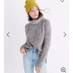 Madewell Sz L Color Fleck Ribbed Sweater